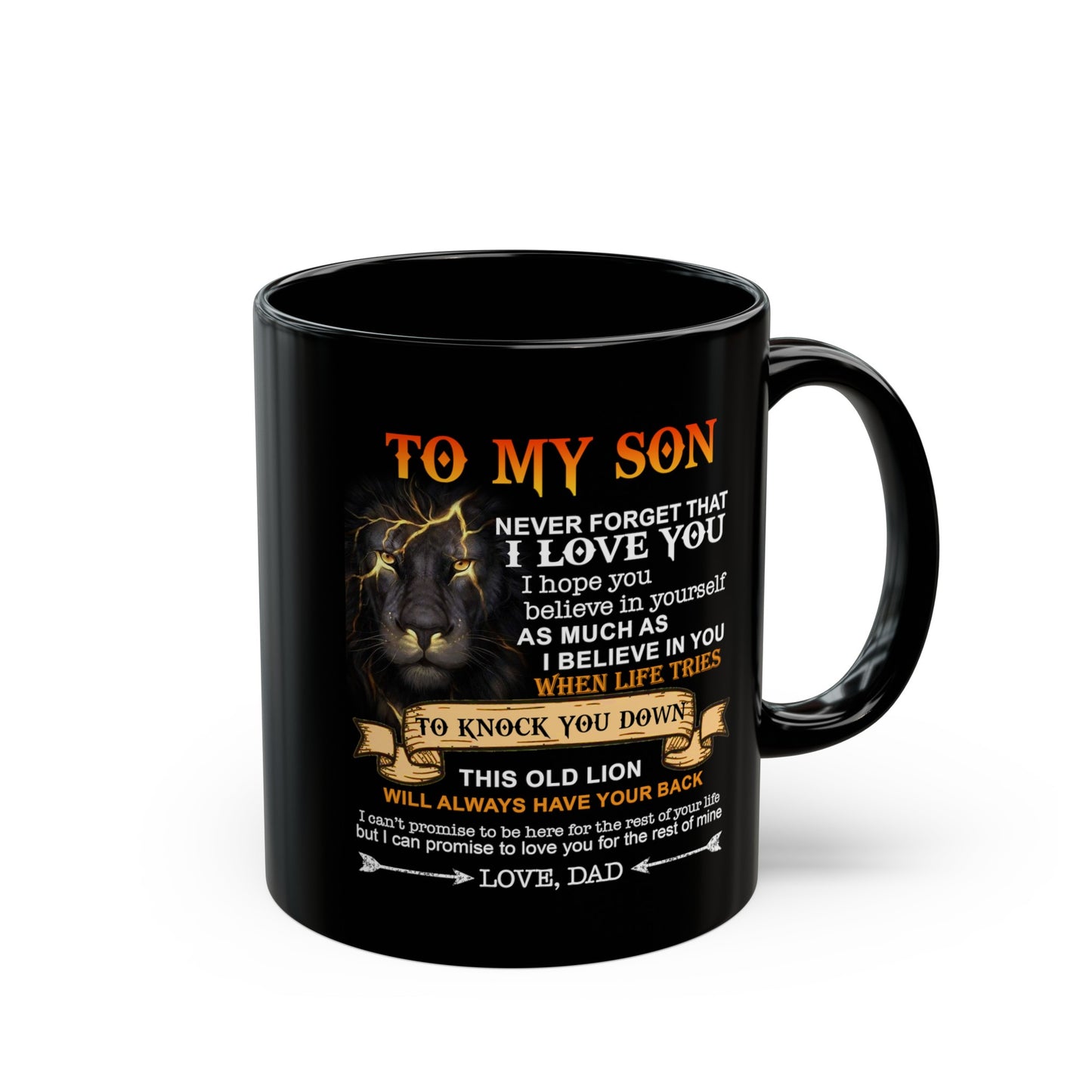 To My Son | Black Mug (11oz, 15oz)