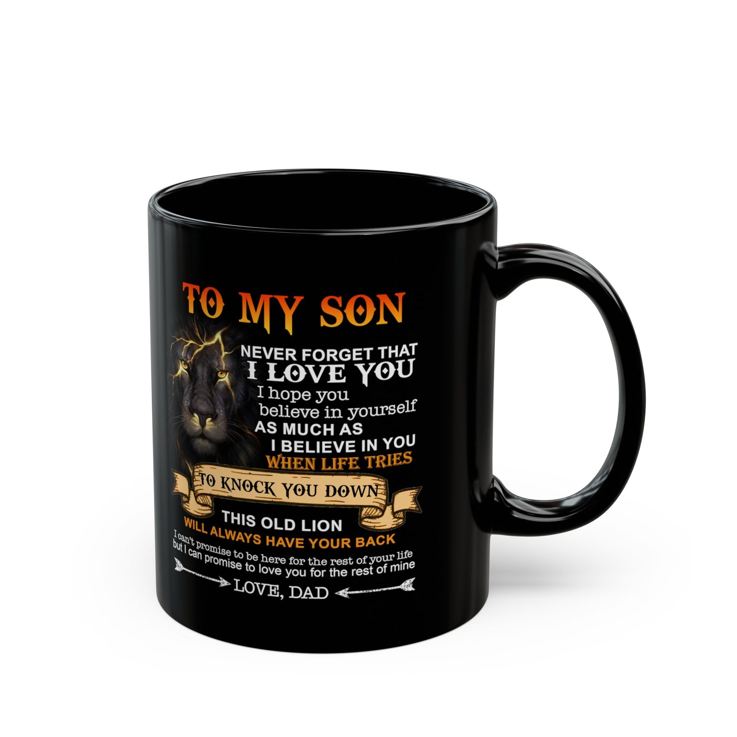 To My Son | Black Mug (11oz, 15oz)