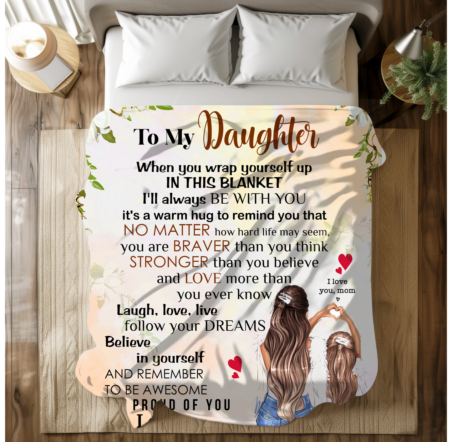 To My Daughter | FLM Arctic Fleece Blanket 50x60